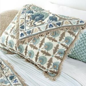 Soft Surroundings Jardin Maroc Bed Sham Two Pillowcases